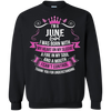 Newly Launched **June Girl Born With Heart On Sleeve** Shirts & Hoodies