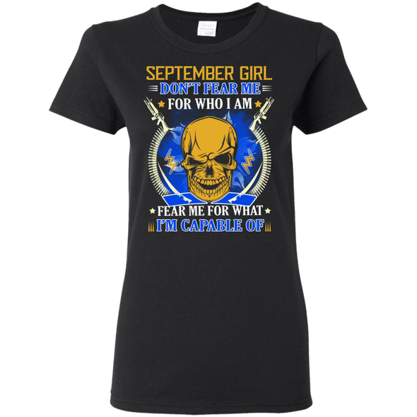 Limited Edition **Don't Fear September Girl** Shirts & Hoodies