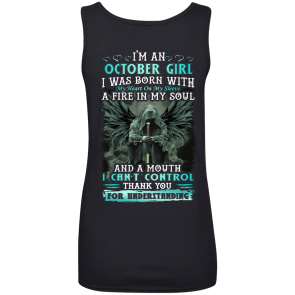 New Edition **October Girl Fire In A Soul Back Print** Shirts & Hoodies