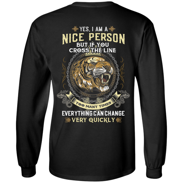 Newly Arrived **I Am A Nice Person** Men's Back Print Shirts & Hoodies