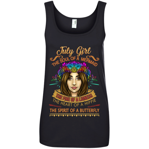 Limited Edition **July Girl Born With Mermaid Soul** Shirts & Hoodies