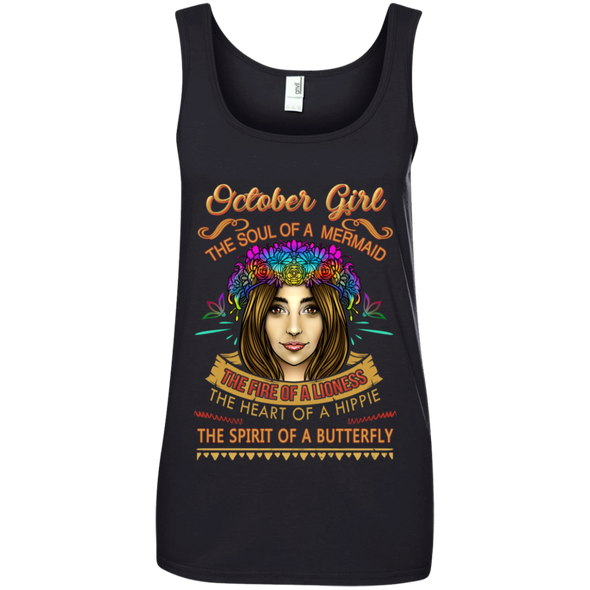 Limited Edition **October Girl Born With Mermaid Soul** Shirts & Hoodies