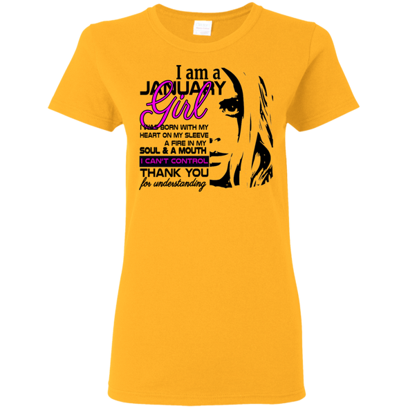 Newly Launched**January Born Girl Shirts & Hoodies**