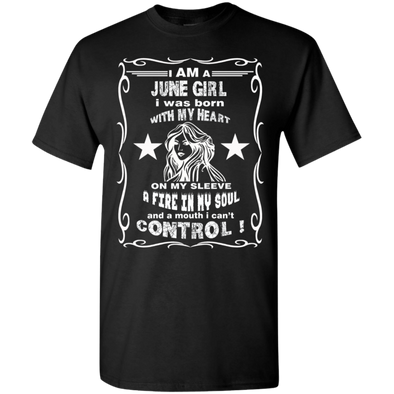 Limited Edition **June Girl Born With Heart On Sleeves** Shirts & Hoodie
