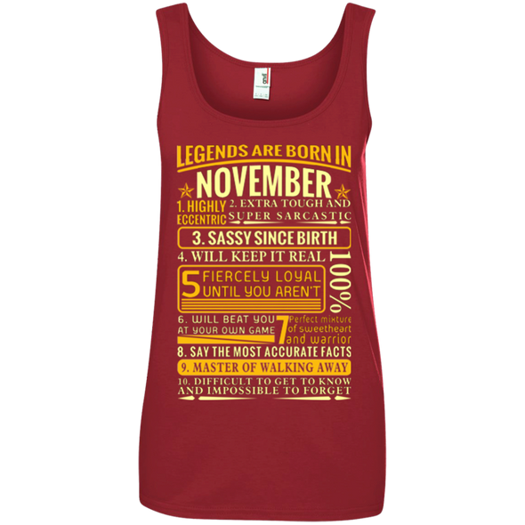 Latest Edition ** Legends Are Born In November** Front Print Shirts & Hoodies