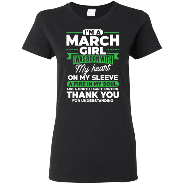 **March Girl** Fire In Soul Shirts & Hoodies