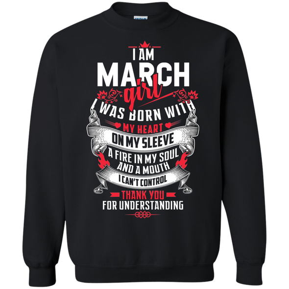 Limited Edition **March Girl With Heart & Soul** Shirts & Hoodies