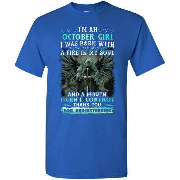 Limited Edition **October Girl Born With Fire In A Soul** Shirts & Hoodie