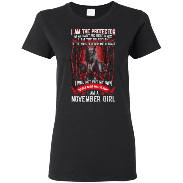 Limited Edition **November Girl The Protector & The Guardian** Shirts & Hoodies