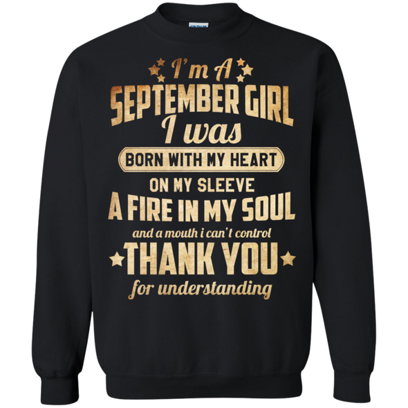 Newly Published **September Girl With Heart & Soul** Shirts & Hoodies