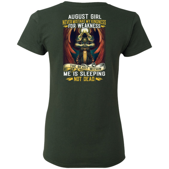Limited Edition **August Girl Never Mistake My Kindness** Shirts & Hoodies