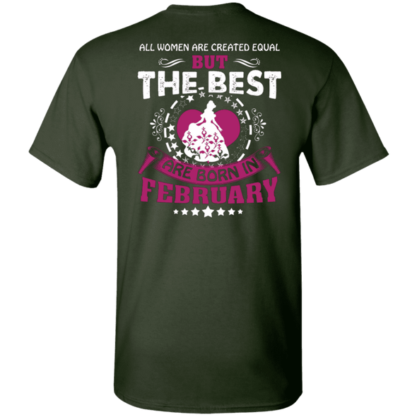 Limited Edition Best Are Born In February Back Print Shirts & Hoodies