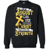 Limited Edition **An August Girl With Jesus Strength** Shirts & Hoodies