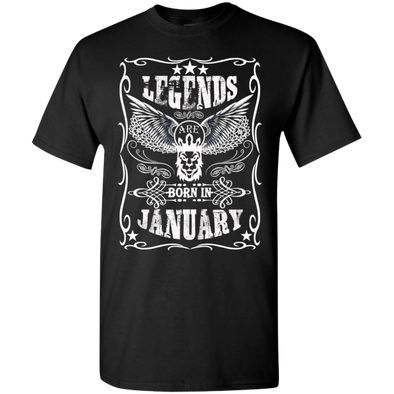Newly Launched **Legends Are Born In Janaury** Shirts & Hoodies