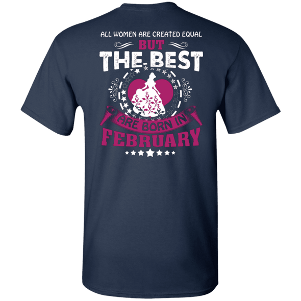 Limited Edition Best Are Born In February Back Print Shirts & Hoodies