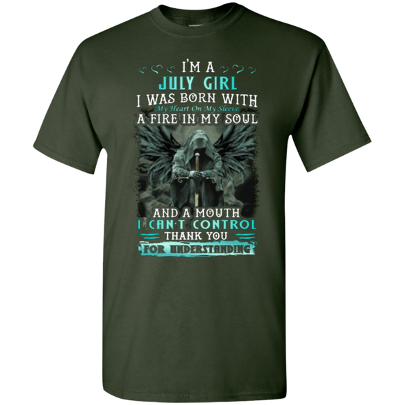 Limited Edition **July Girl Born With Fire In A Soul** Shirts & Hoodie