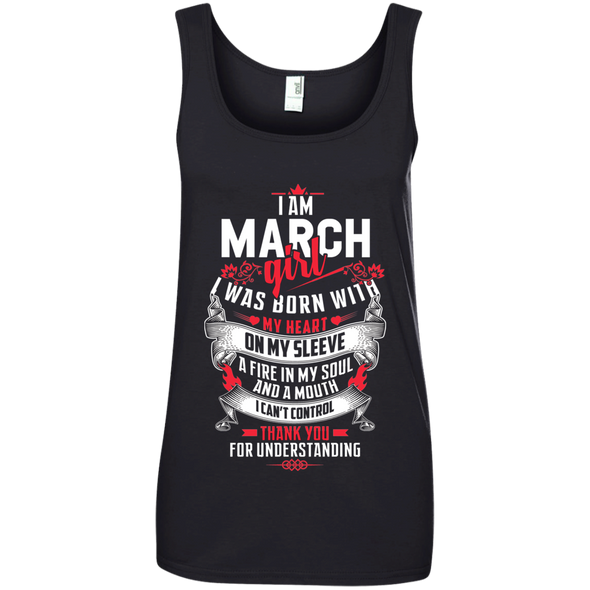 Limited Edition **March Girl With Heart & Soul** Shirts & Hoodies