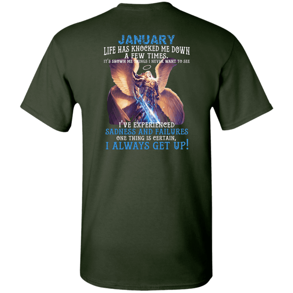 Limited Edition January Born Life Has Knocked Down Shirts & Hoodie