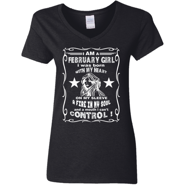 Limited Edition **February Girl Born With Heart On Sleeves** Shirts & Hoodie