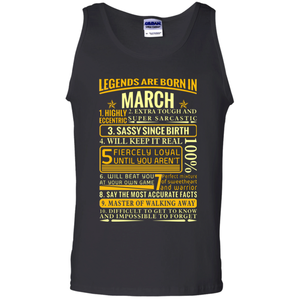 Latest Edition ** Legends Are Born In March** Front Print Shirts & Hoodies