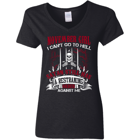 Limited Edition **November Girl Can't Go To Hell** Shirts & Hoodies