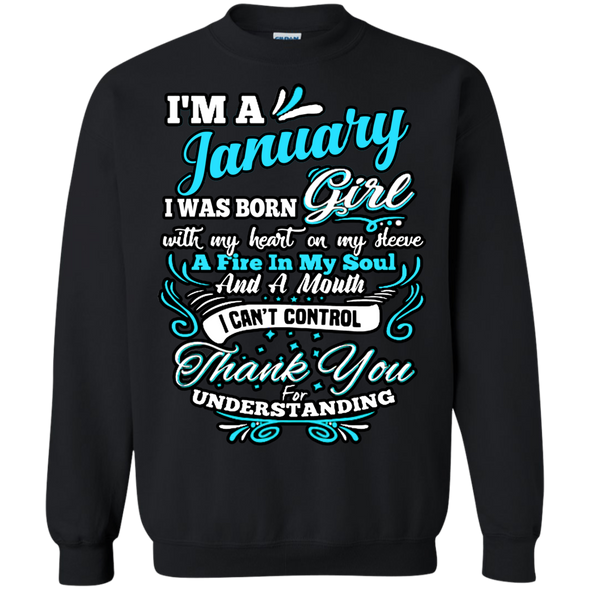 Latest Edition **January Girl With Fire In A Soul** Shirts & Hoodies