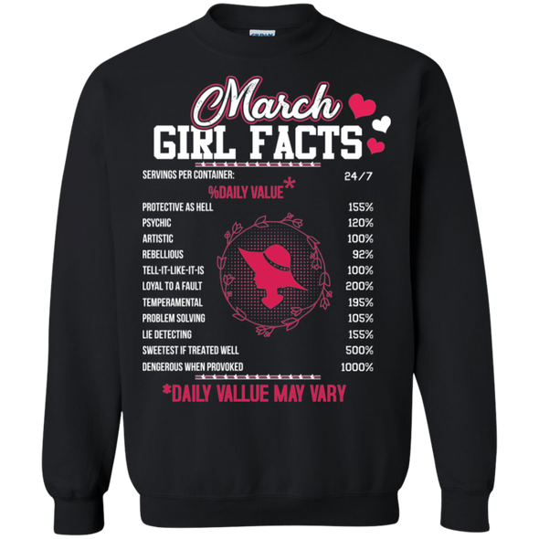 Limited Edition **March Girl Facts** Shirts & Hoodies