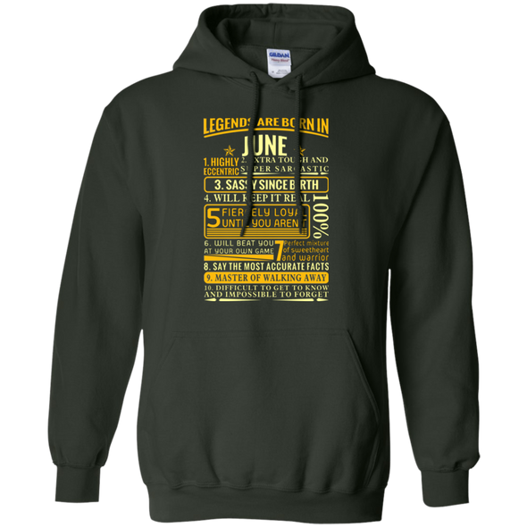 Latest Edition ** Legends Are Born In June** Front Print Shirts & Hoodies