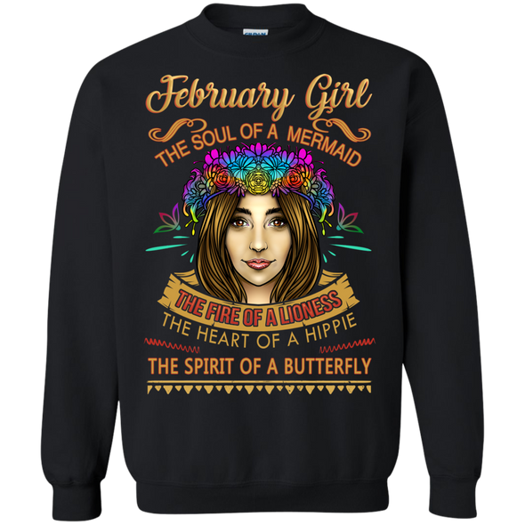 Limited Edition **February Girl Born With Mermaid Soul** Shirts & Hoodies