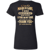 Back Print **I'm A March Girl Born With Fire In My Soul**