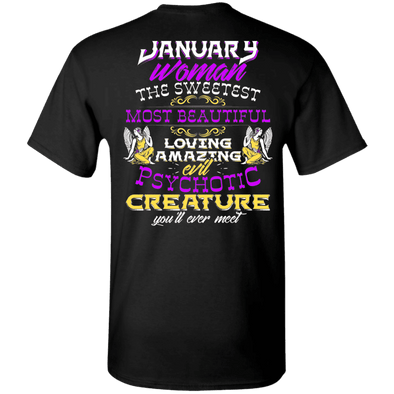 Limited Edition January Sweet Women Back Print Shirts & Hoodies