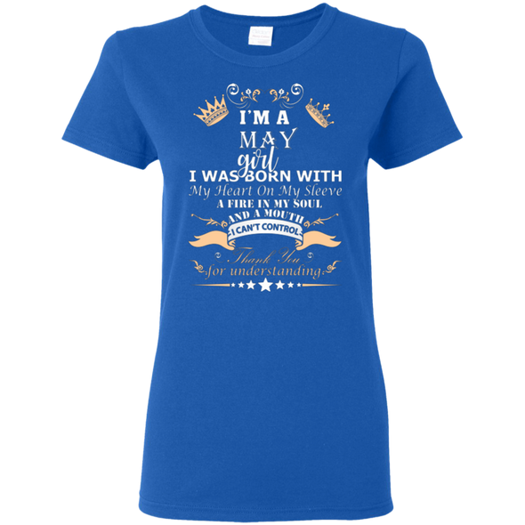 New Edition **May Born Girl Front Print** Shirts & Hoodies