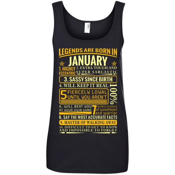 Latest Edition ** Legends Are Born In January** Front Print Shirts & Hoodies