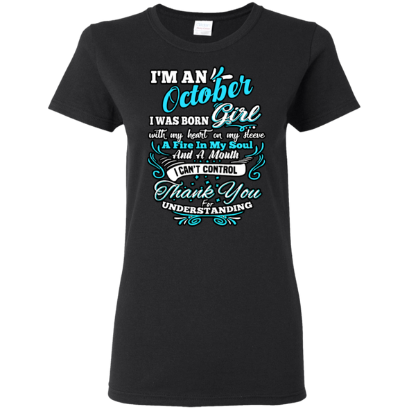 Latest Edition **October Girl With Fire In A Soul** Shirts & Hoodies