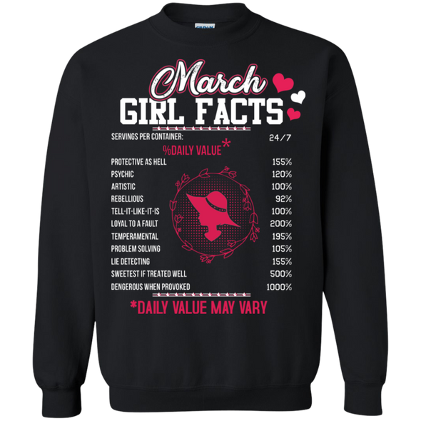 Limited Edition **Facts About March Born Girl** Shirts& Hoodies