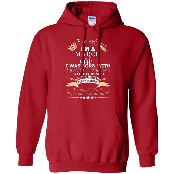 New Edition **March Born Girl Front Print** Shirts & Hoodies