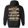 Back Print **I'm A March Girl Born With Fire In My Soul**