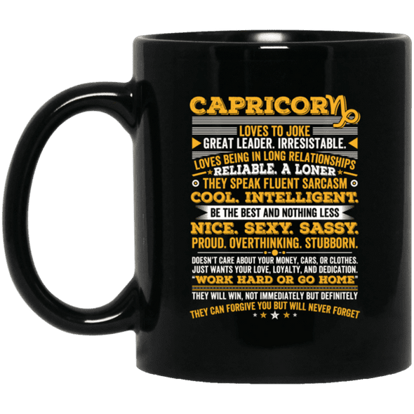 Capricorn Long Quote Mug