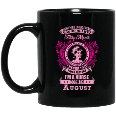 August Born Good Heart Nurse Mug