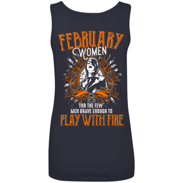 Limited Edition February Women Play With Fire Back Print Shirt