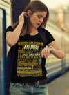 Latest Edition ** Legends Are Born In January** Front Print Shirts & Hoodies