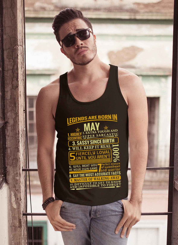 Latest Edition ** Legends Are Born In May** Front Print Shirts & Hoodies