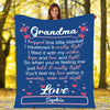 Custom Made Blanket ™ For Grandma/Nana/Papa Love From Grand Kids/Kids