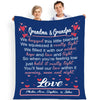 Custom Made Blanket ™ For Grandma/Nana/Papa Love From Grand Kids/Kids