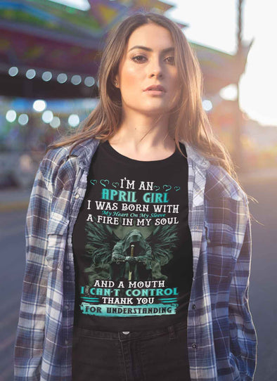 Limited Edition **April Girl Born With Fire In A Soul** Shirts & Hoodie