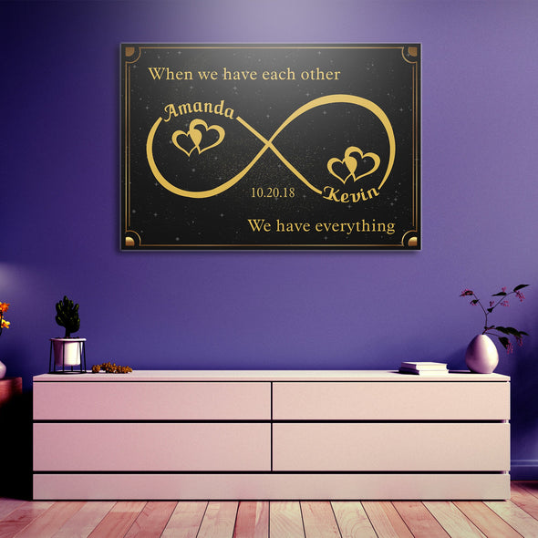 Custom Infinity Canvas Wall Art - Exclusively Made