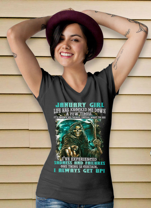 Limited Edition **January Girl I Always Get Up** Shirts & Hoodies
