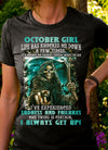 Limited Edition **October Girl I Always Get Up** Shirts & Hoodies
