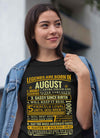 Latest Edition ** Legends Are Born In August** Front Print Shirts & Hoodies