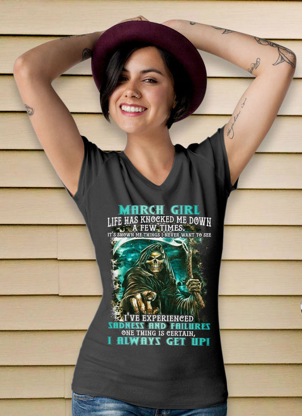 Limited Edition **March Girl I Always Get Up** Shirts & Hoodies
